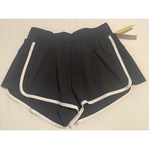 00591 - All in Motion Womens Black‎ Dolphin Short Mid Rise Moisture Wicking Sz S